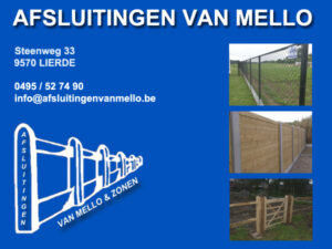 designmaker portfolio - afsluitingen Van Mello | Lierde